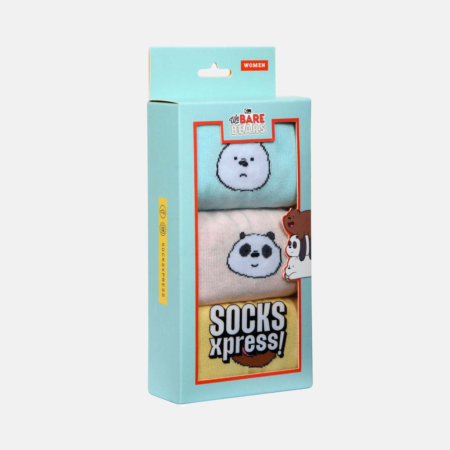 Women’s We Bare Bears Themed Crew Socks