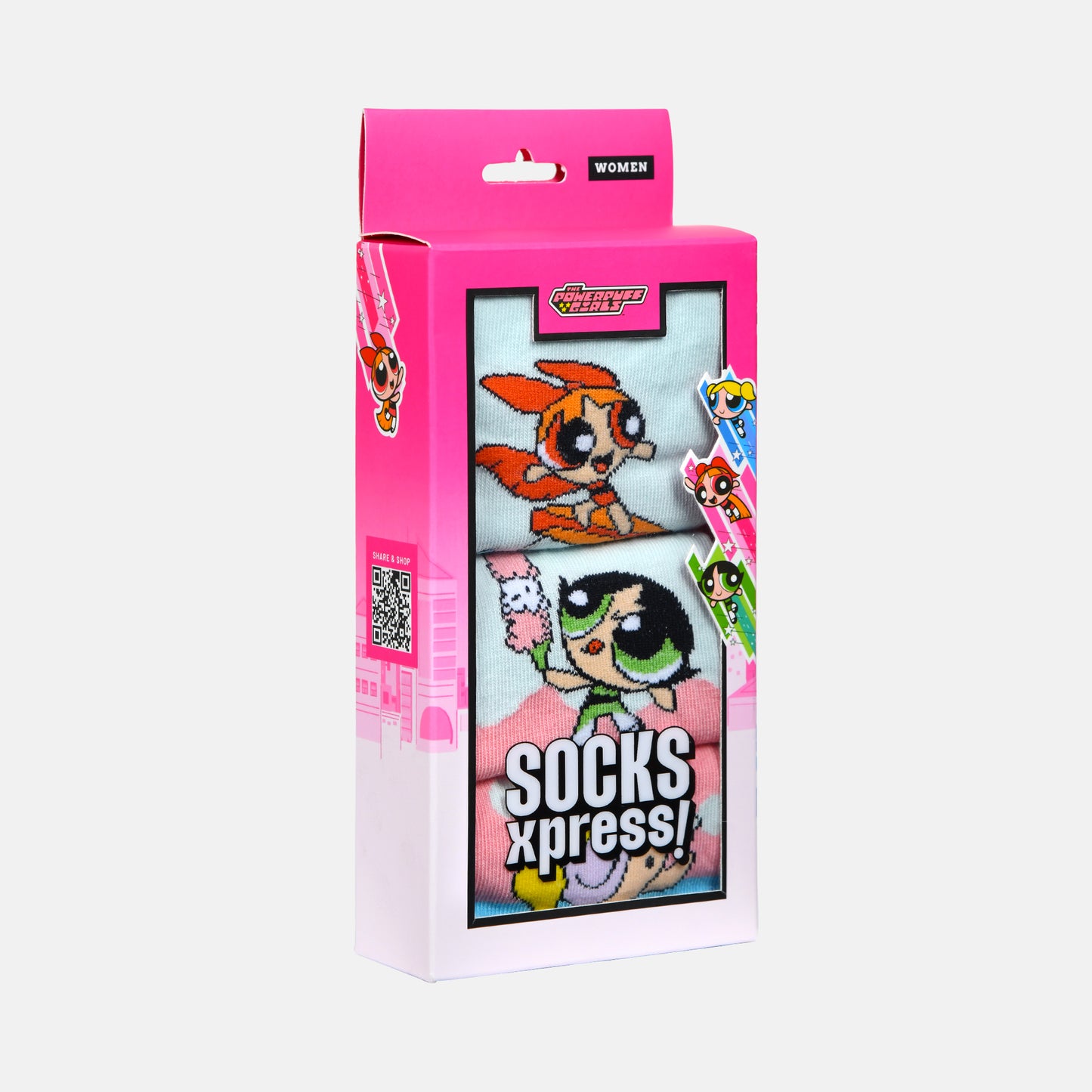 Women’s Powerpuff Girls Themed Ankle Socks
