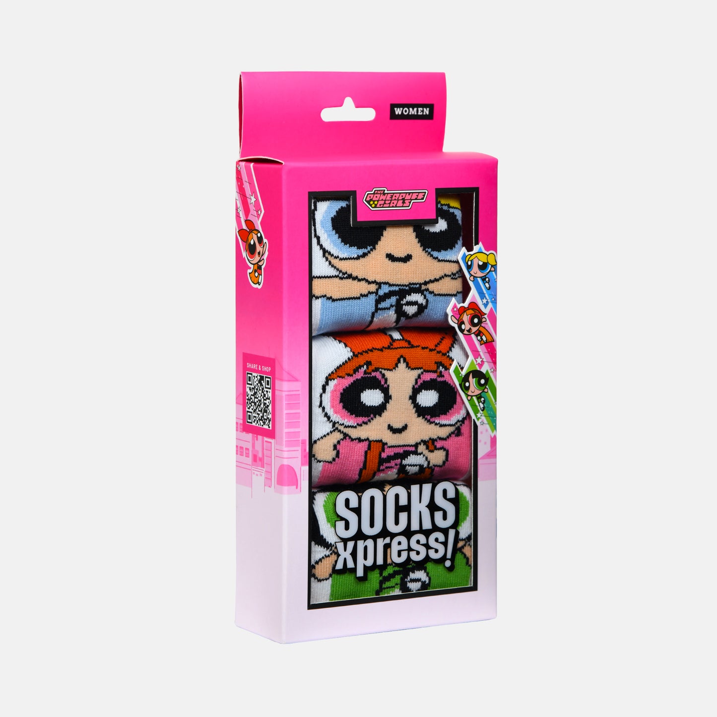 Women’s Powerpuff Girls Themed Ankle Socks