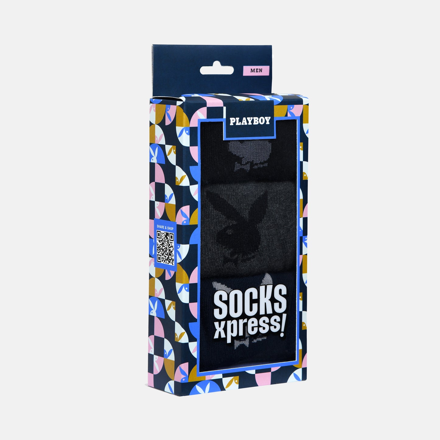 Men's Playboy Themed Loafer Socks