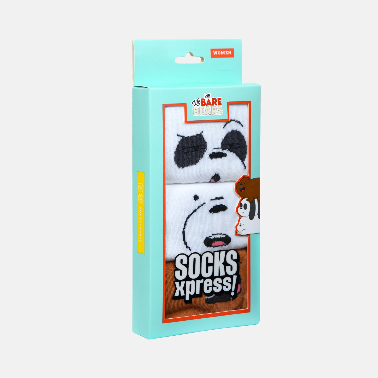 Women’s We Bare Bears Themed Loafer Socks