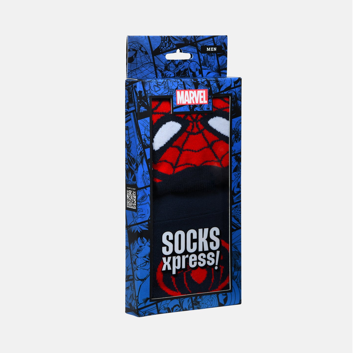 Men’s Spiderman Themed Loafer Socks