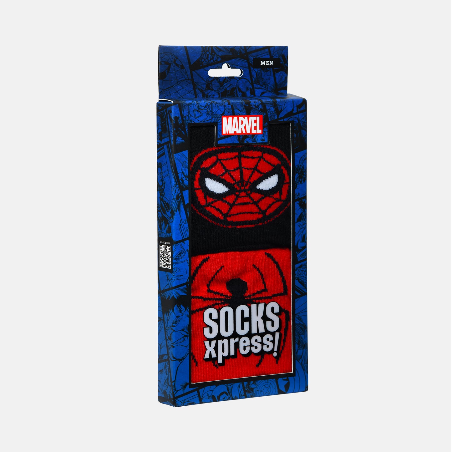 Men’s Spiderman Themed Sneaker Socks