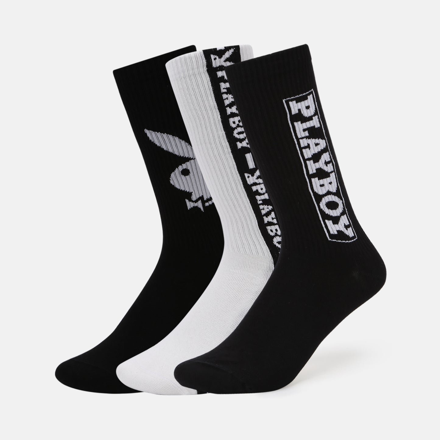Men’s Playboy Themed Crew Socks