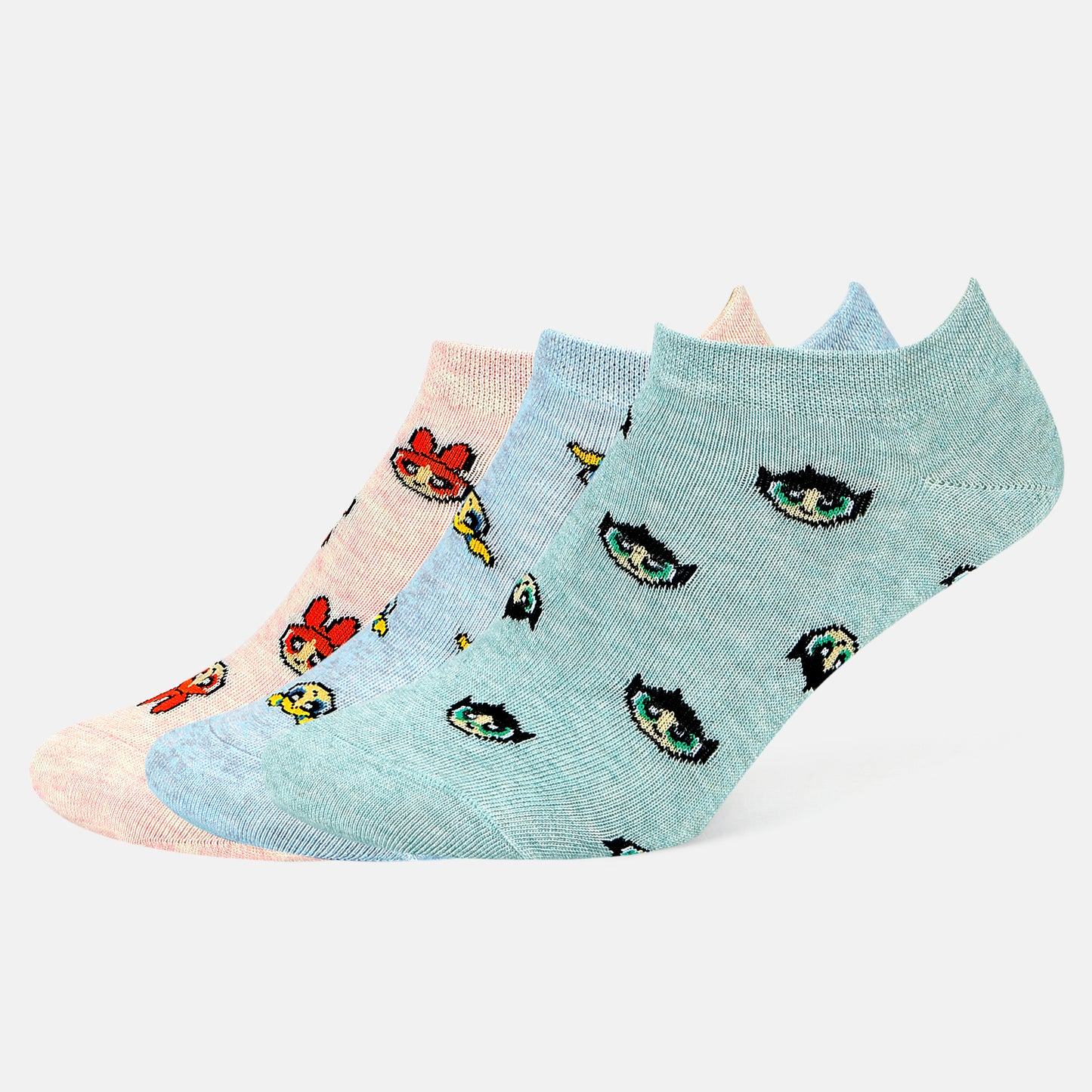 Women’s Powerpuff Girls Themed Ankle Socks
