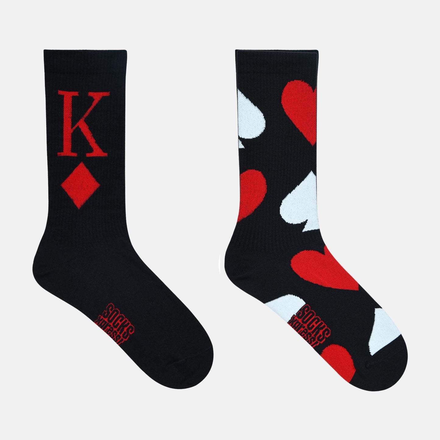Men’s Bicycle Poker Themed Crew Socks