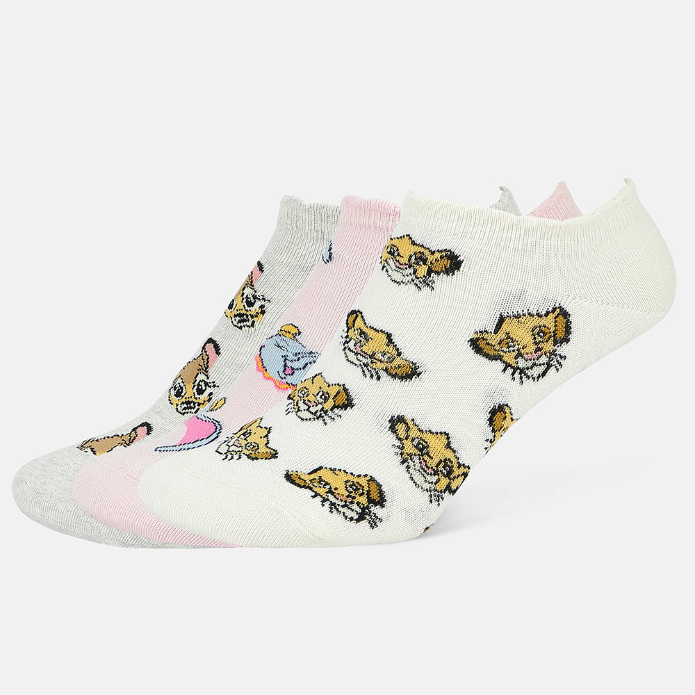 Women’s Disney Animals Printed Ankle Socks