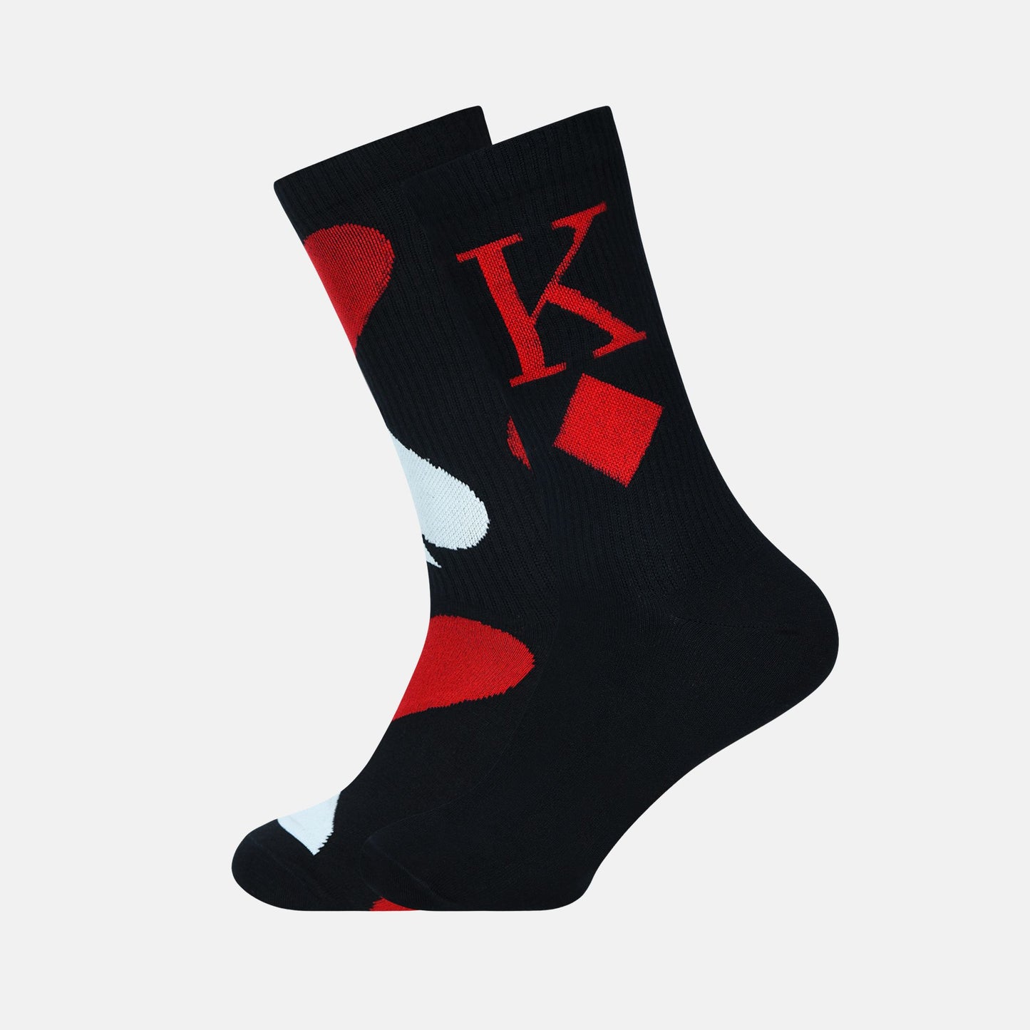 Men’s Bicycle Poker Themed Crew Socks