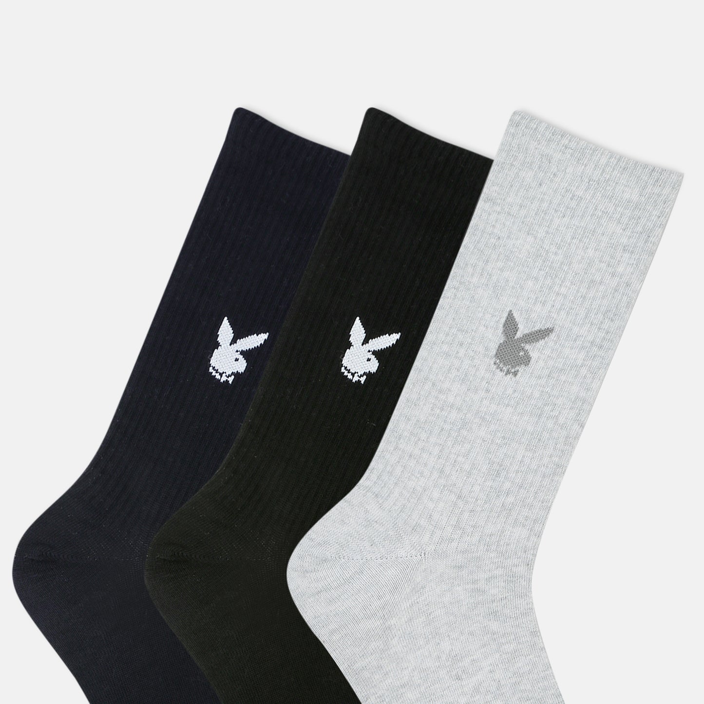 Men’s Playboy Solid Crew Socks