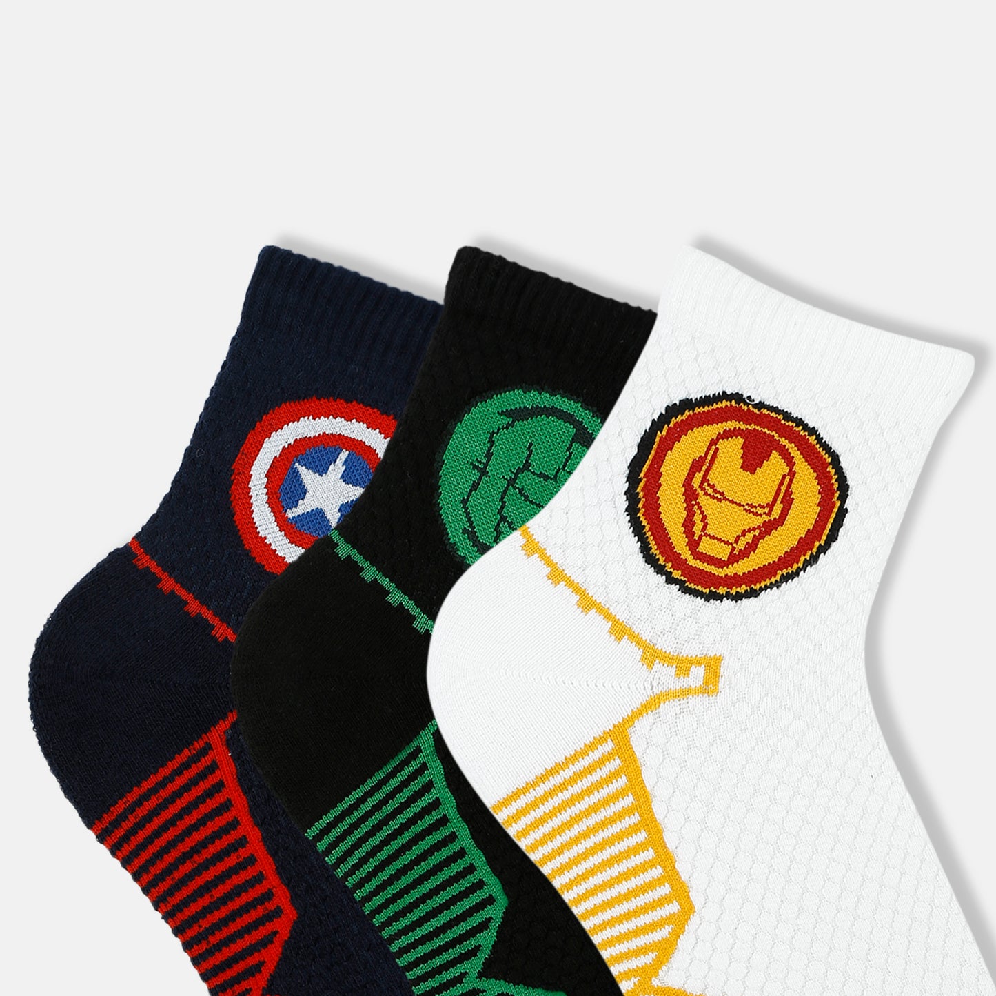 Men’s Marvel Themed Sporty High Ankle Socks