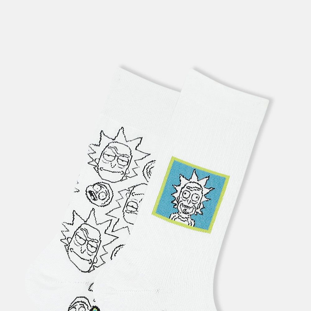 Men’s Rick and Morty Themed Crew Socks