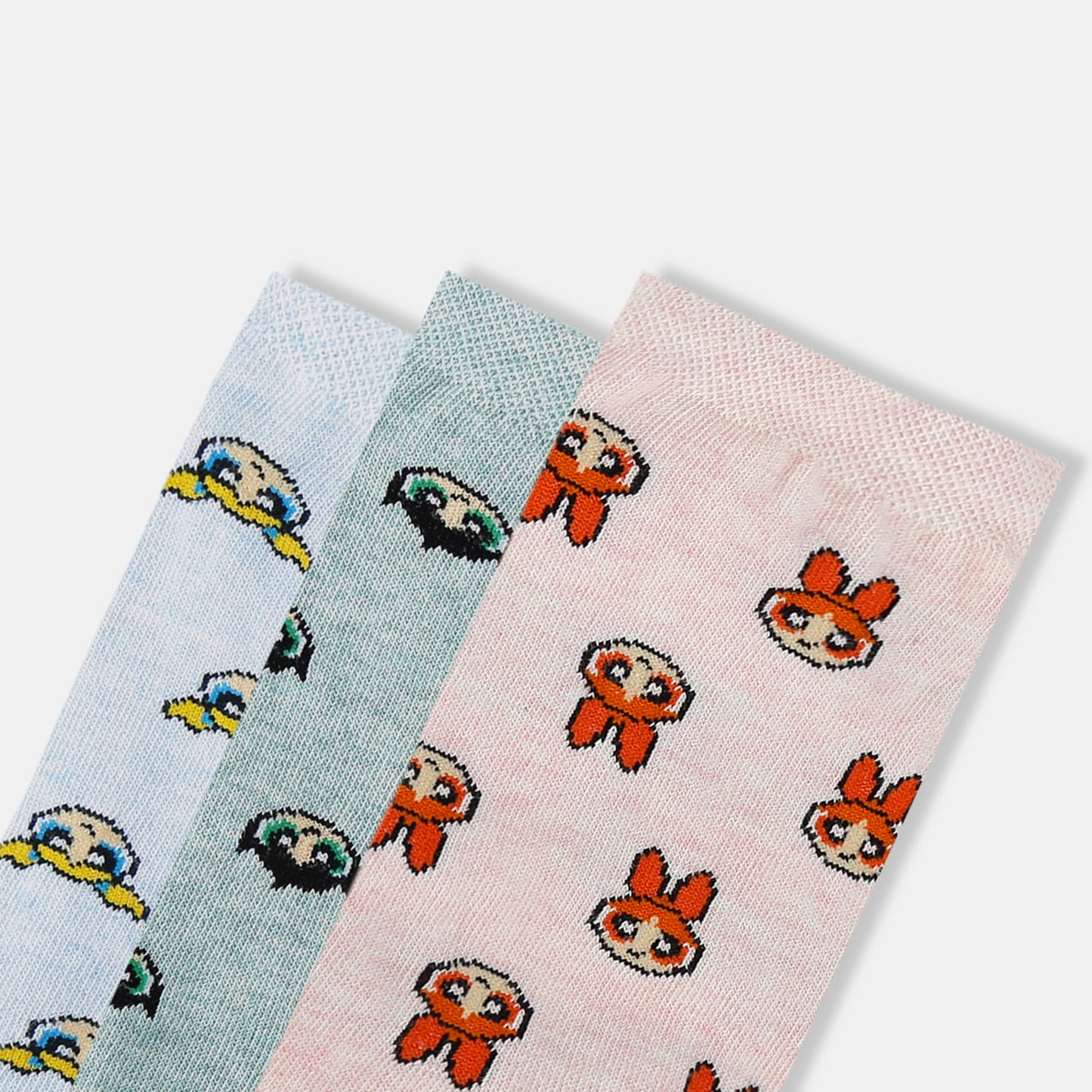 Women’s Powerpuff Girls Themed Ankle Socks