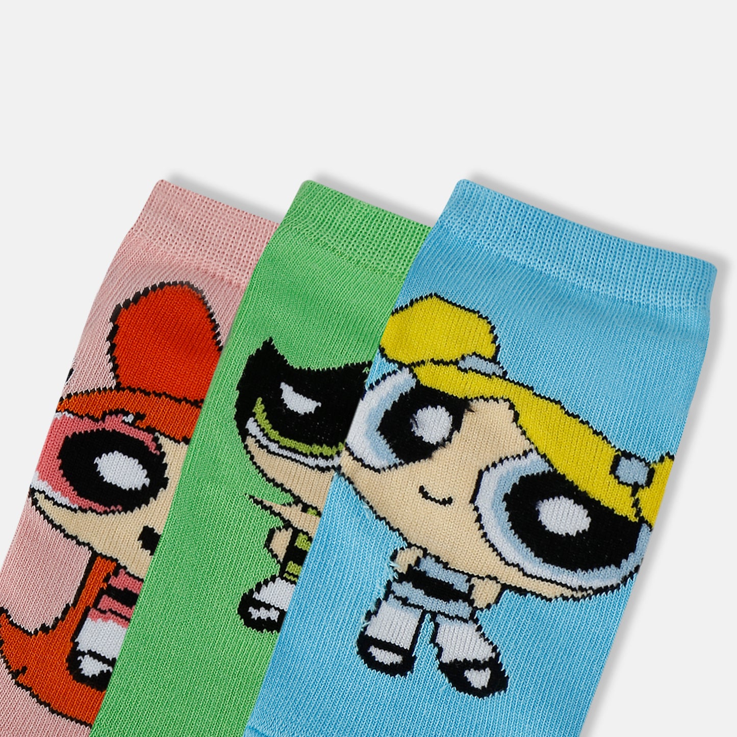 Women’s Powerpuff Girls Themed Terry Ankle Socks