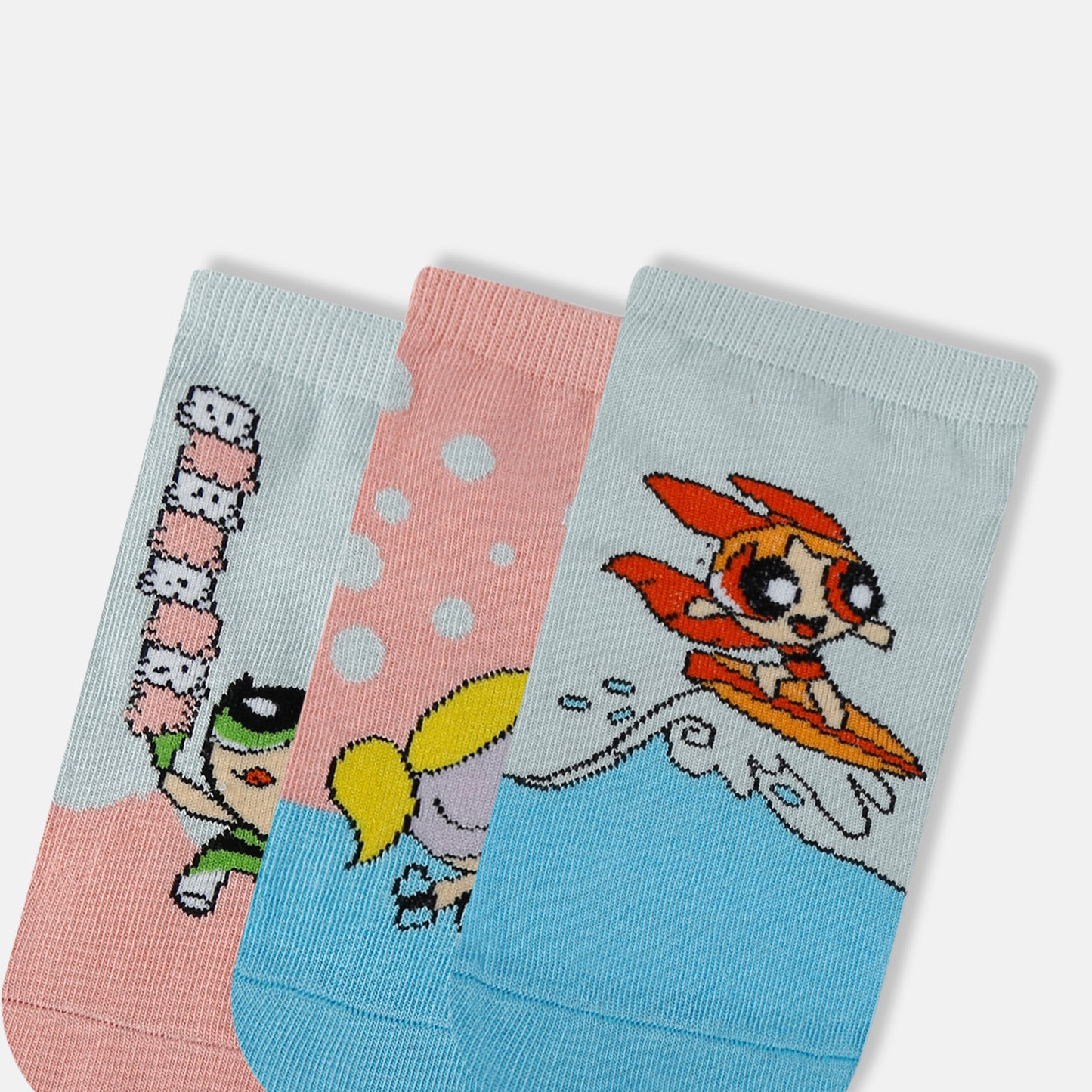 Women’s Powerpuff Girls Themed Ankle Socks