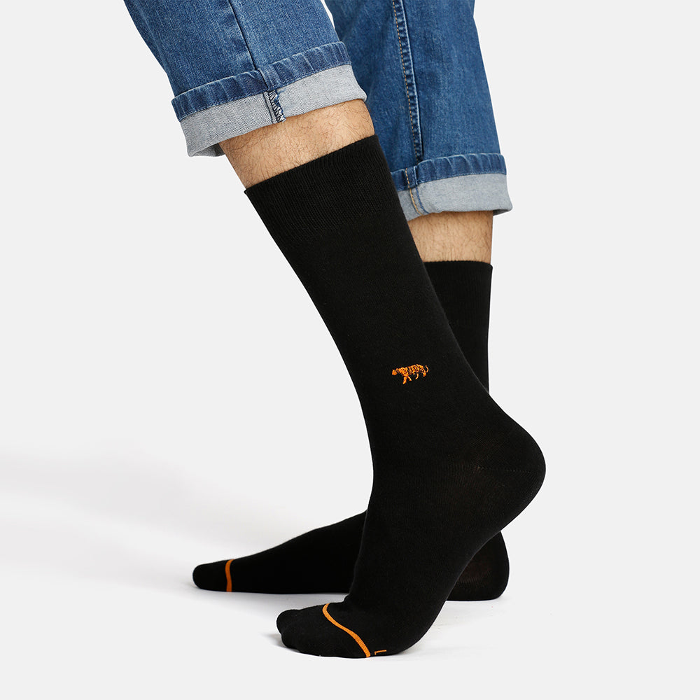Men’s WWF-India Themed Formal Crew Socks