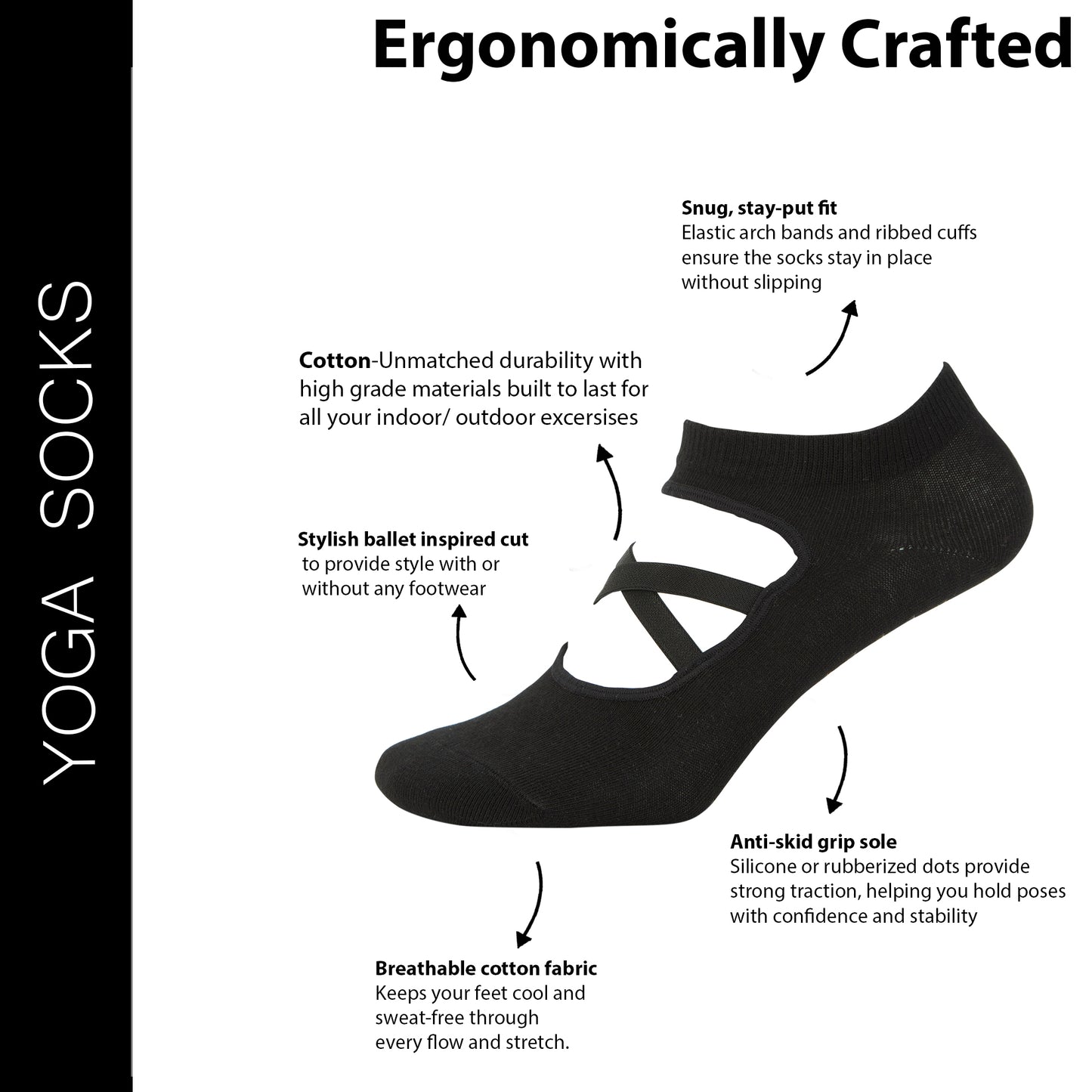 Women’s Studio Collection Yoga & Pilates Socks