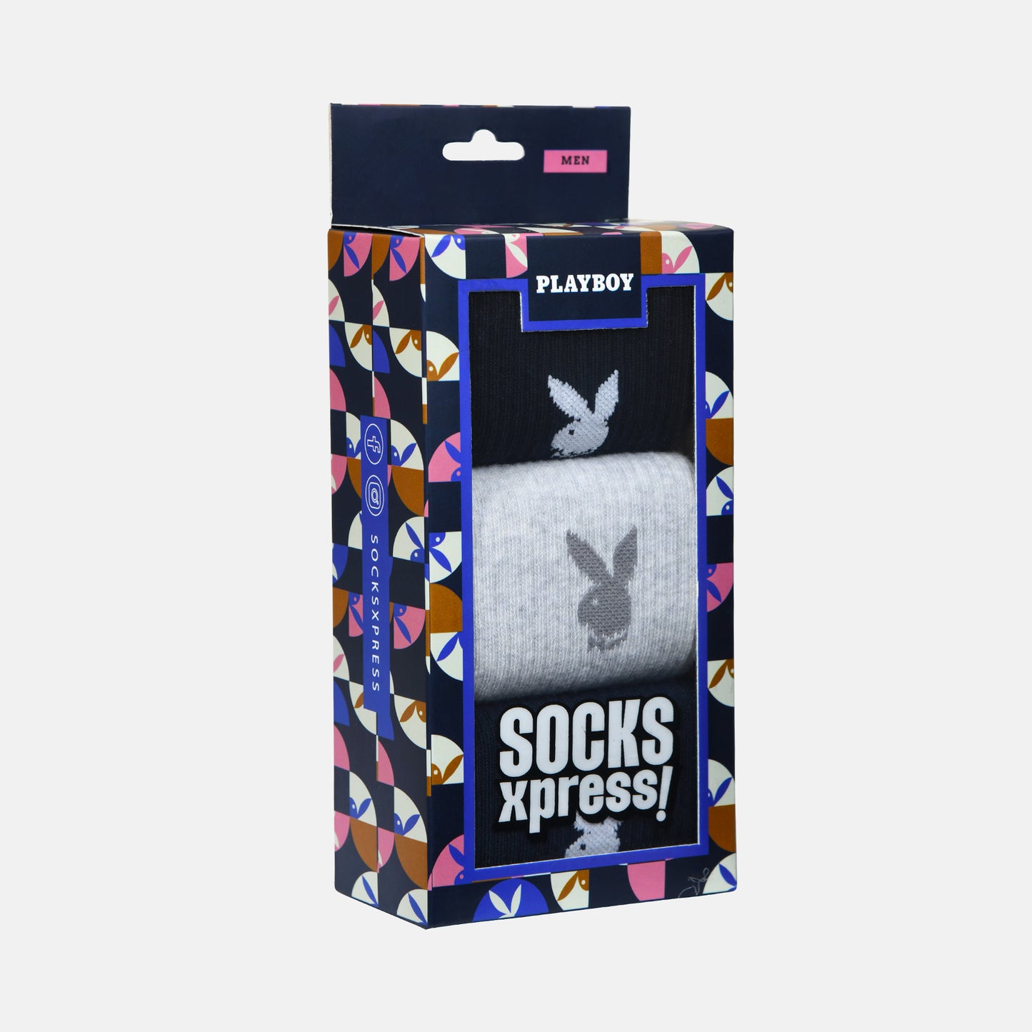Men’s Playboy Solid Crew Socks