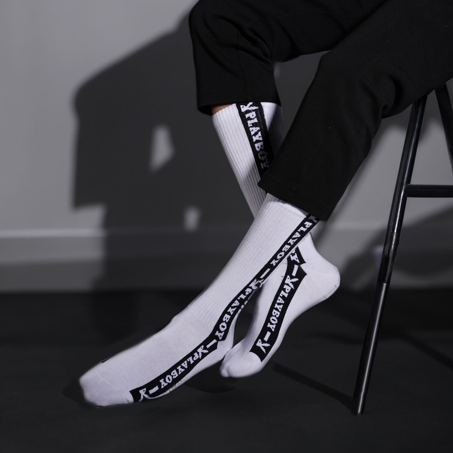 Men’s Playboy Themed Crew Socks