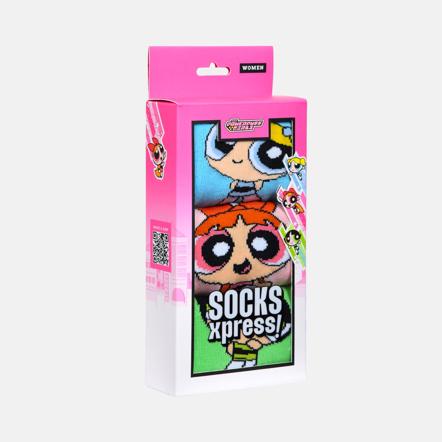 Women’s Powerpuff Girls Themed Terry Ankle Socks