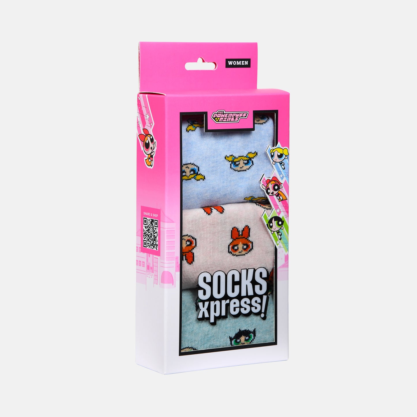 Women’s Powerpuff Girls Themed Ankle Socks