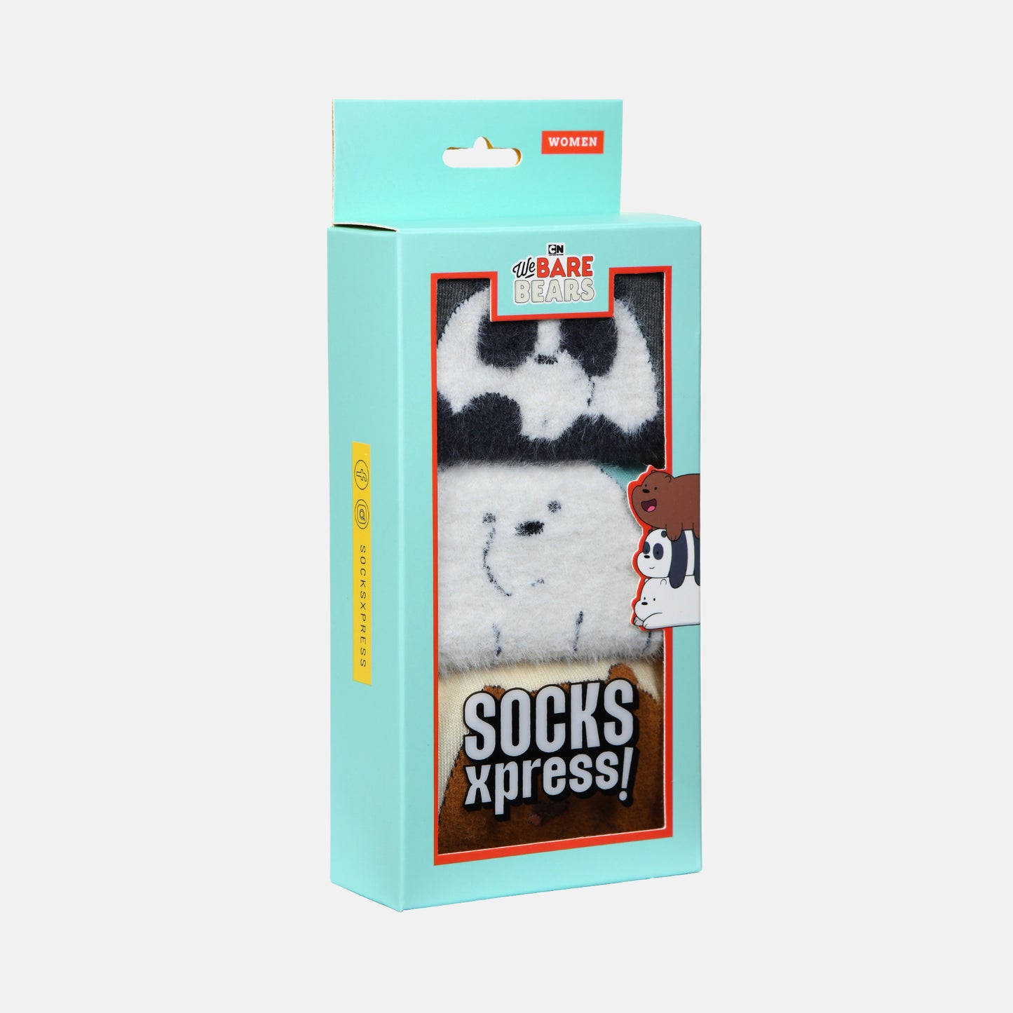 Women’s We Bare Bears Themed Fur Ankle Socks