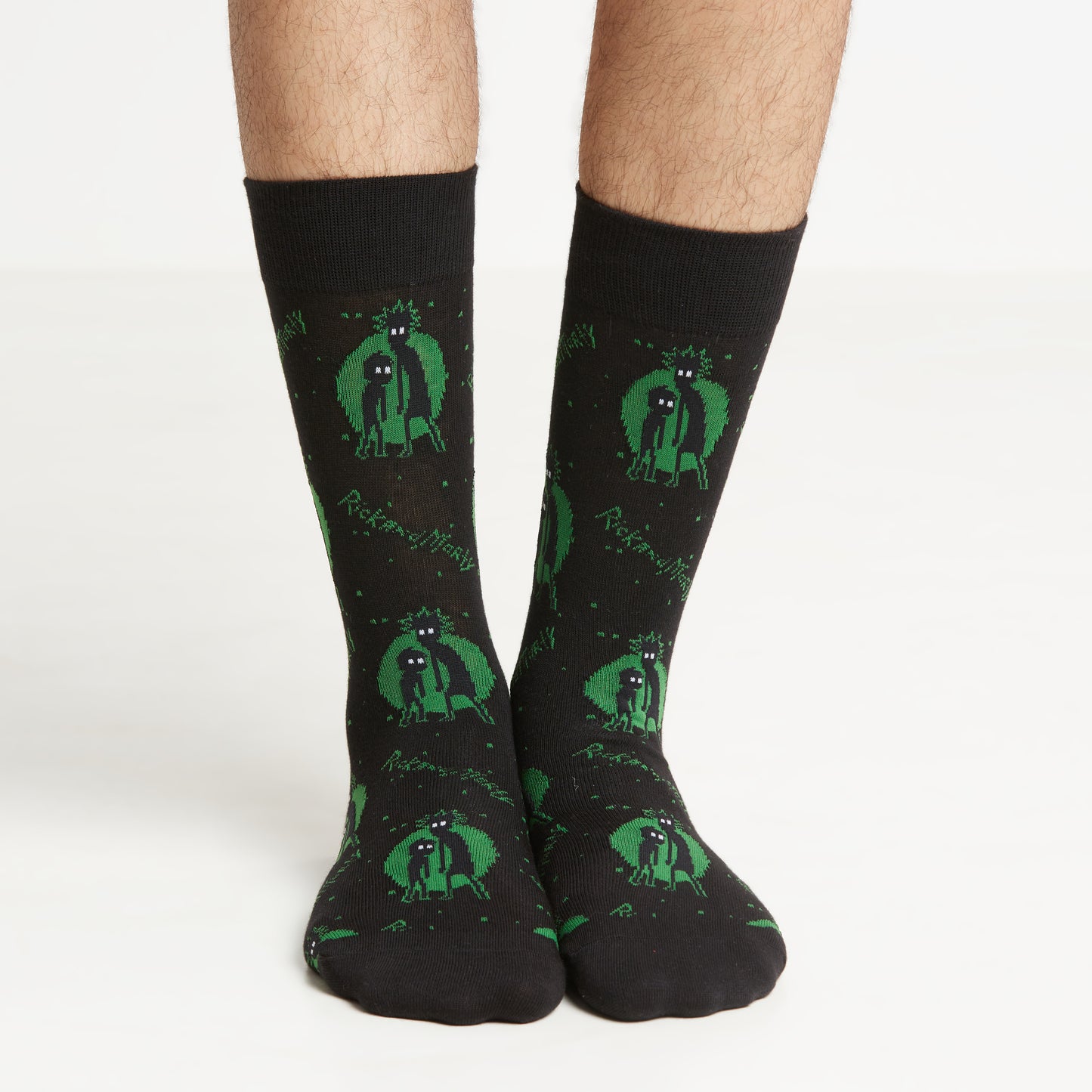 Men’s Rick and Morty Themed Crew Socks