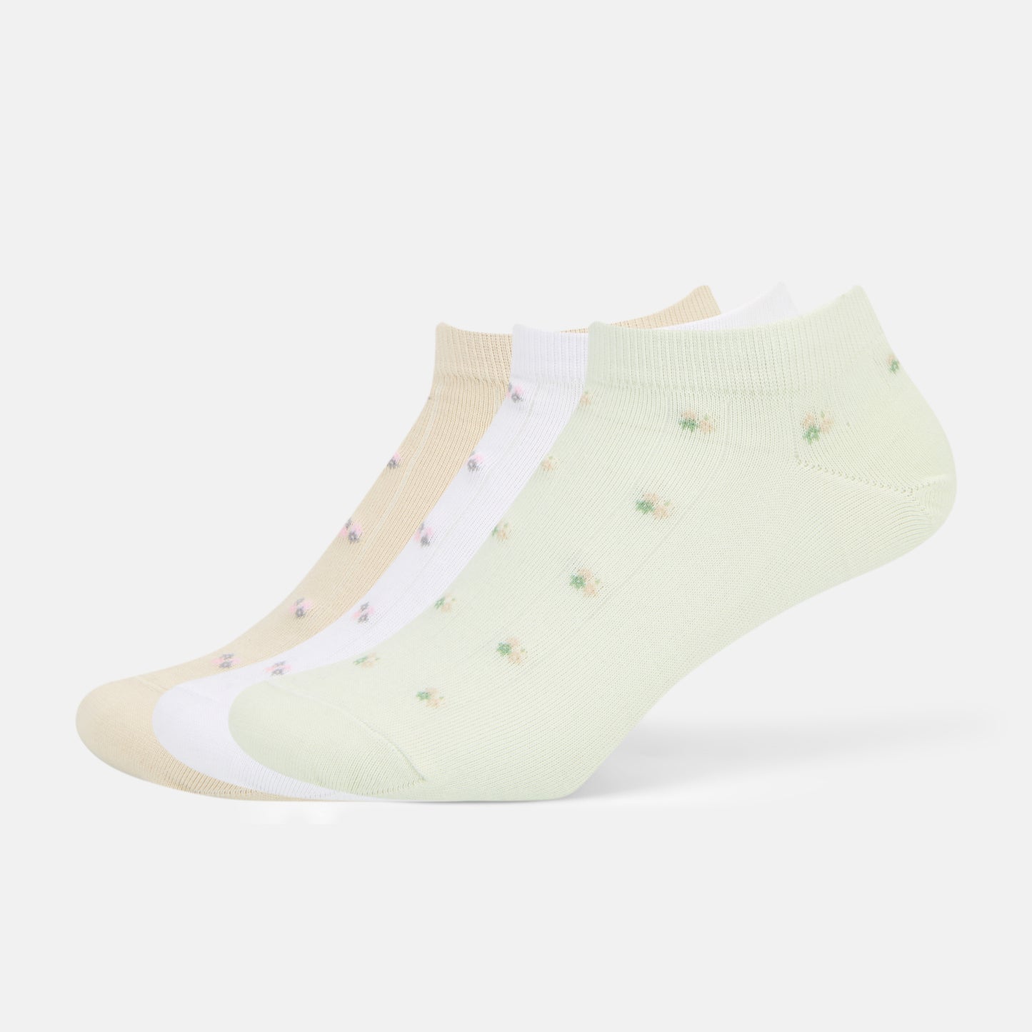 Women’s Essentials Floral Motifs Lowcut Socks