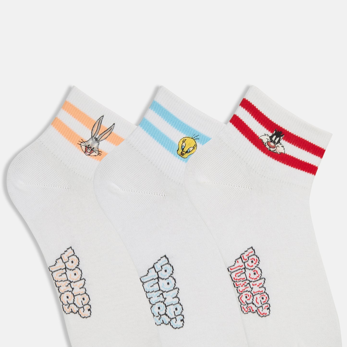 Women’s Looney Tunes Cartoon High Ankle Socks