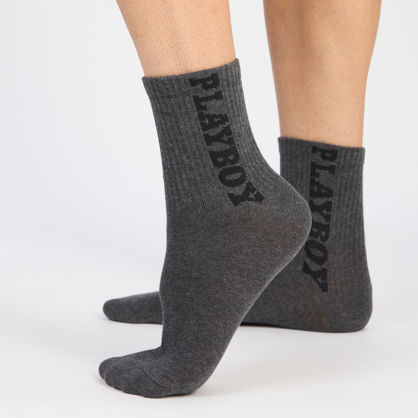 Men's Playboy Themed High Ankle Socks