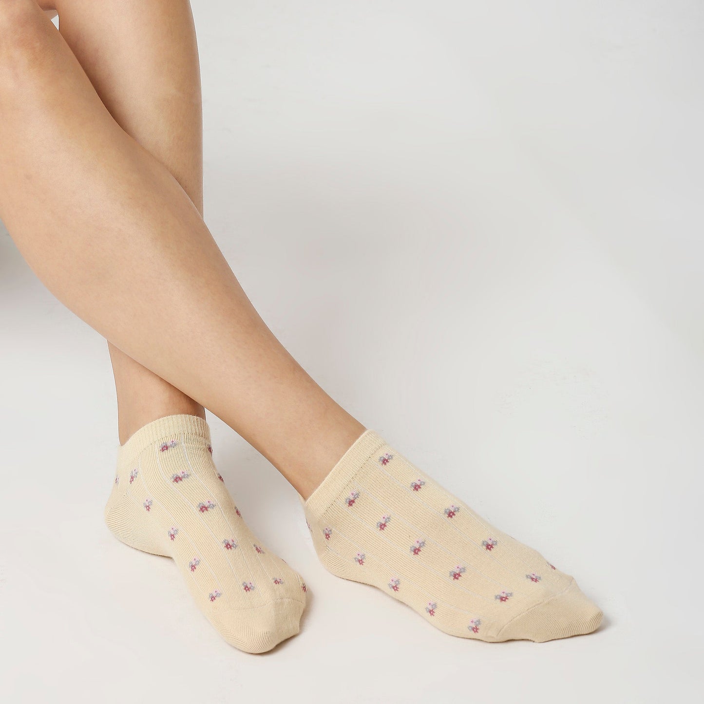 Women’s Essentials Floral Motifs Lowcut Socks