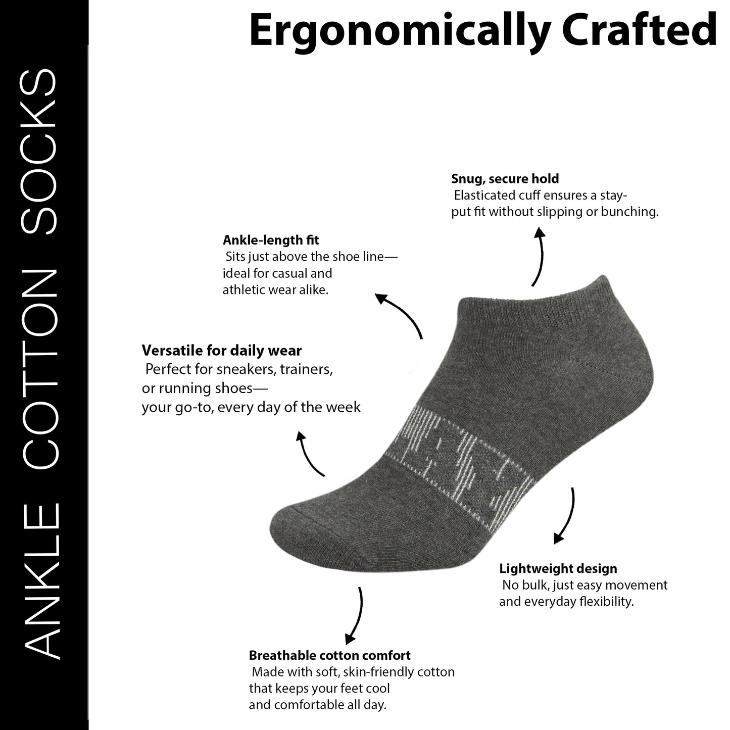 Men's Playboy Themed Ankle Socks