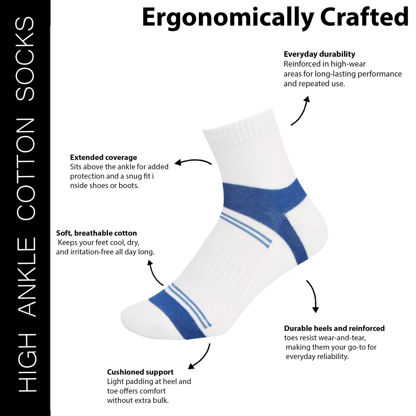 Men’s High Ankle Socks