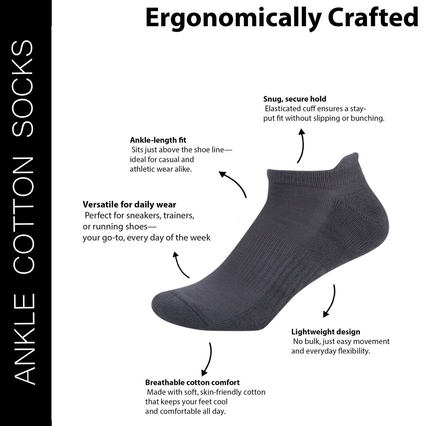 Men’s Bamboo Lowcut Socks