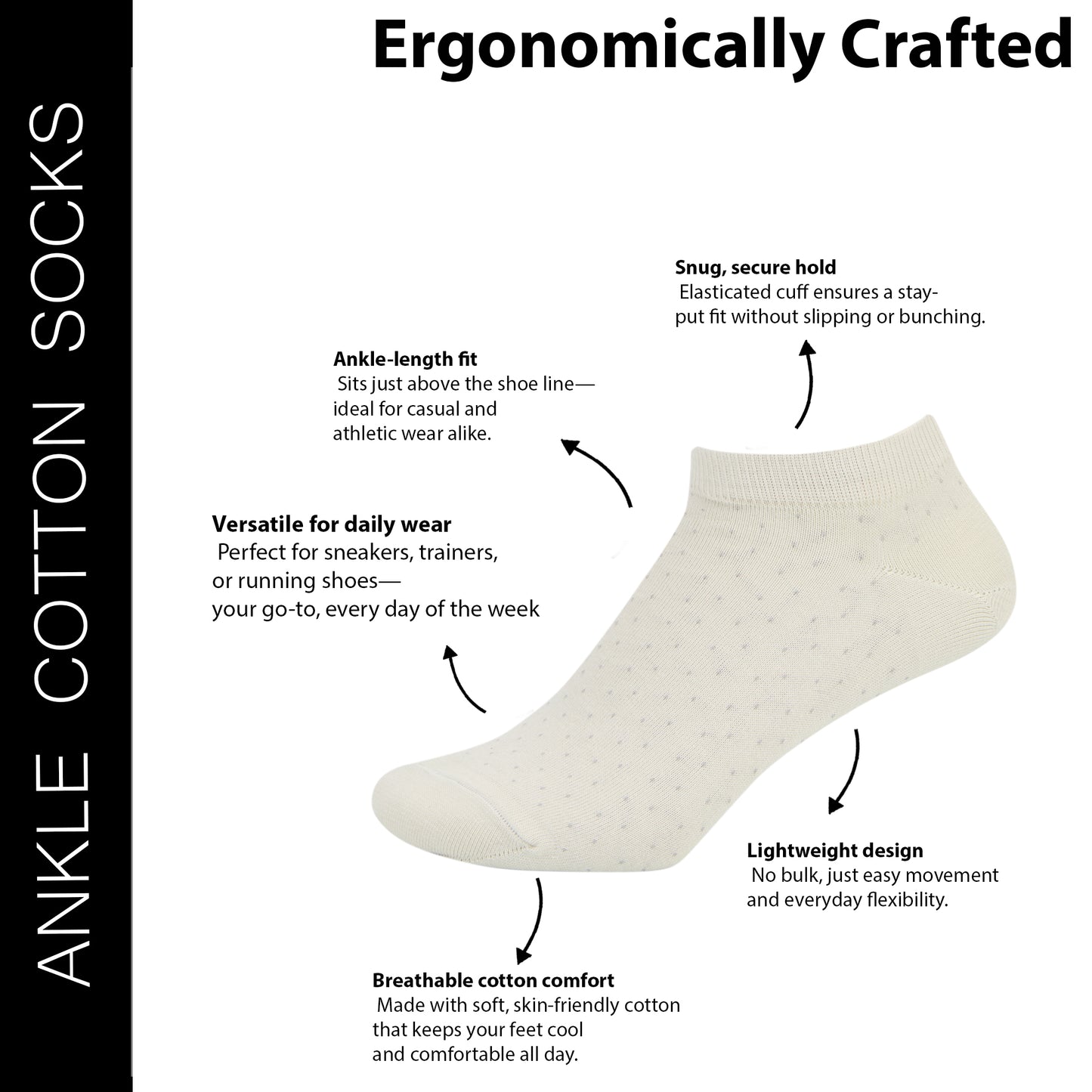 Women’s Essentials Polka Dots Lowcut Socks