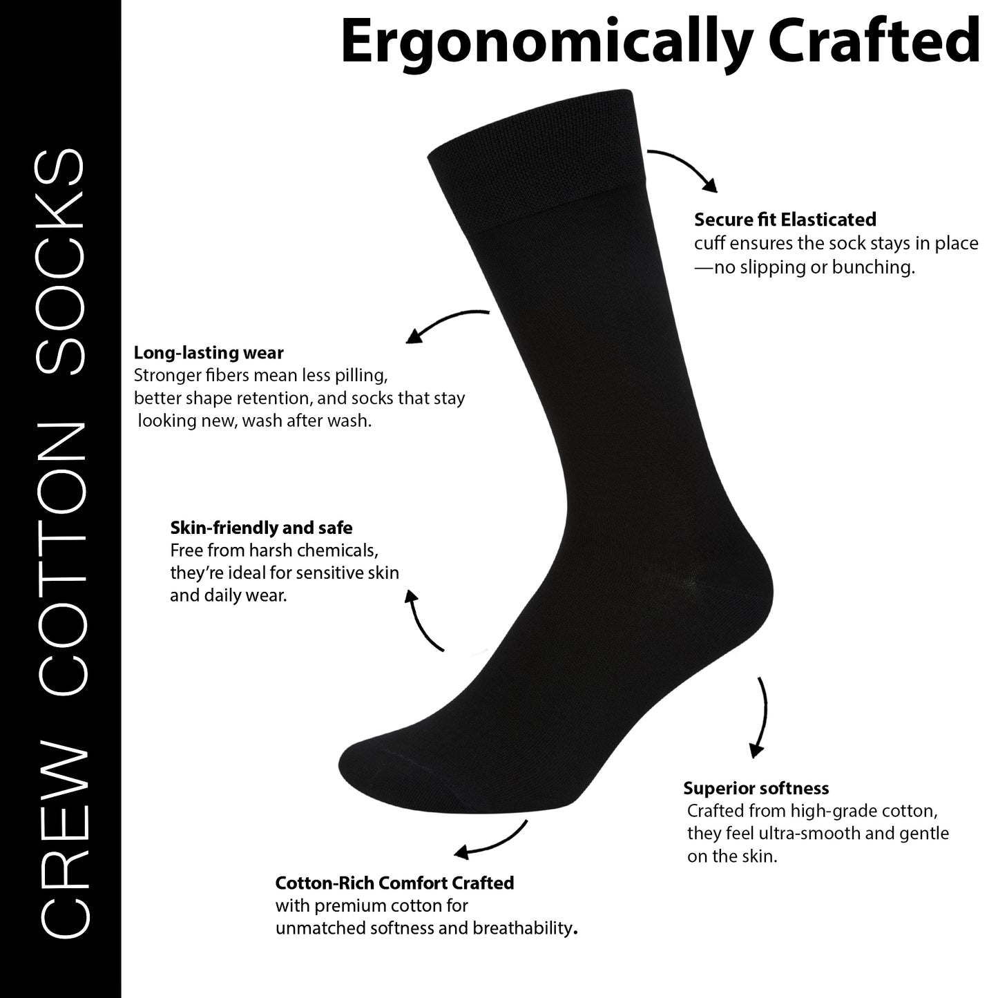 Men's Modal Crew Socks