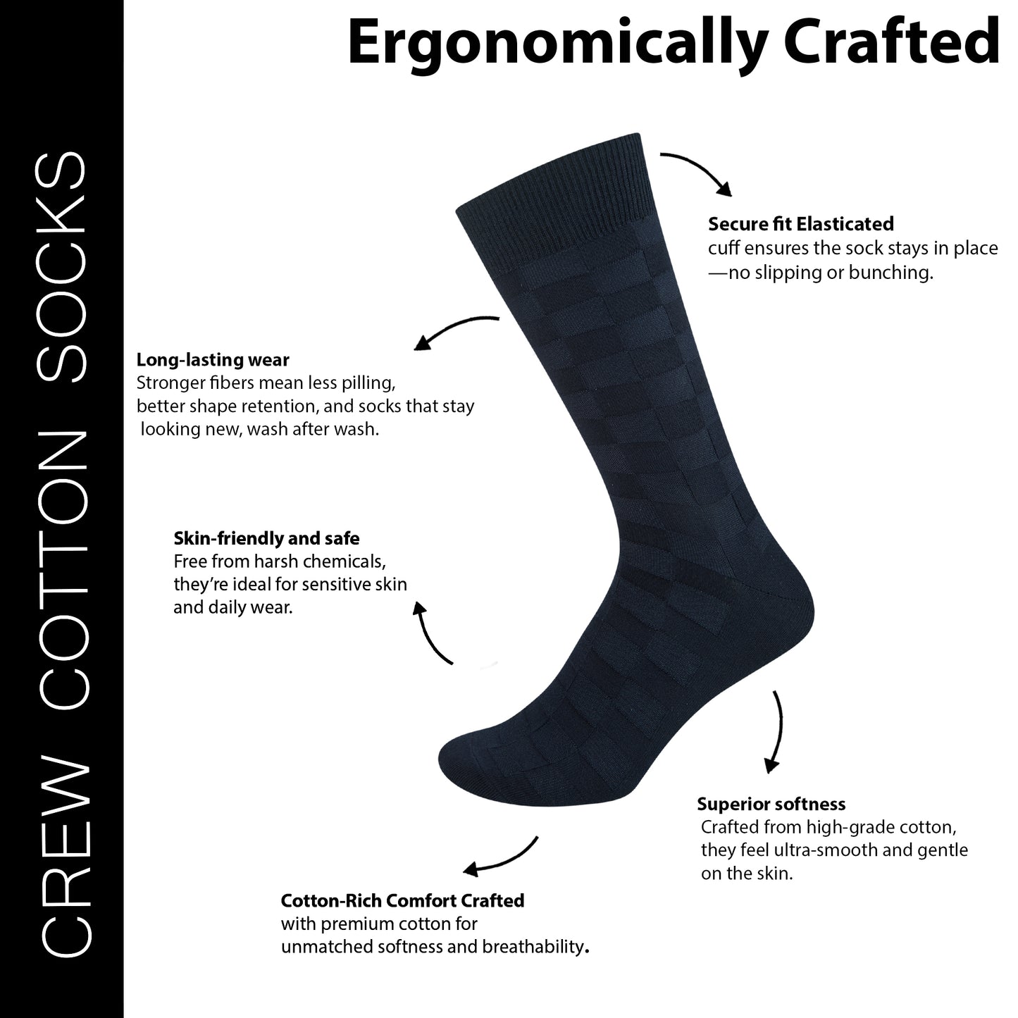 Men’s Cotton Crew Socks