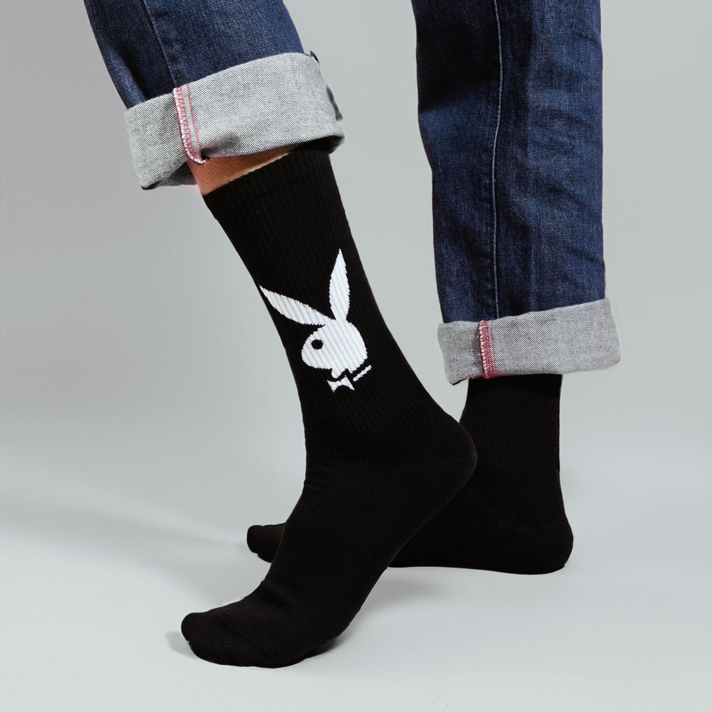 Men’s Playboy Themed Crew Socks