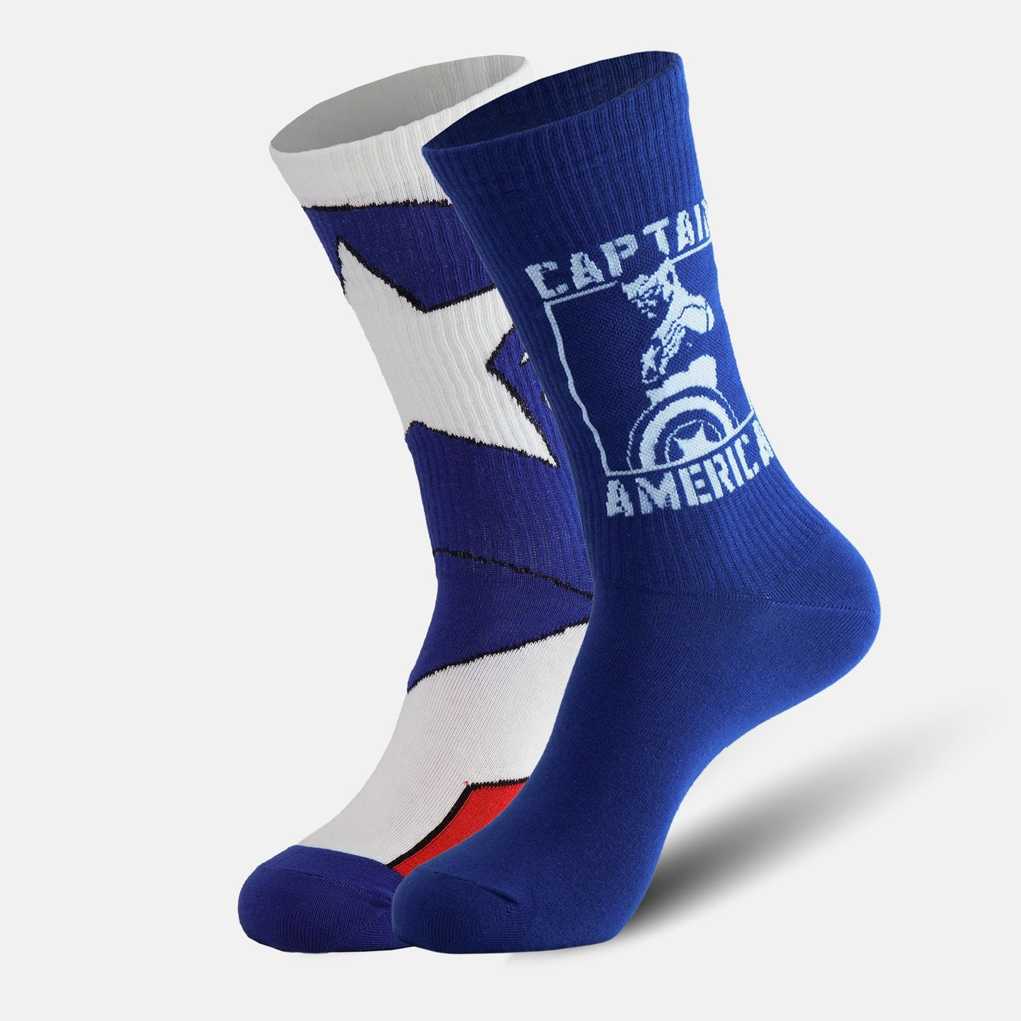 Men's Marvel Captain America Crew Socks