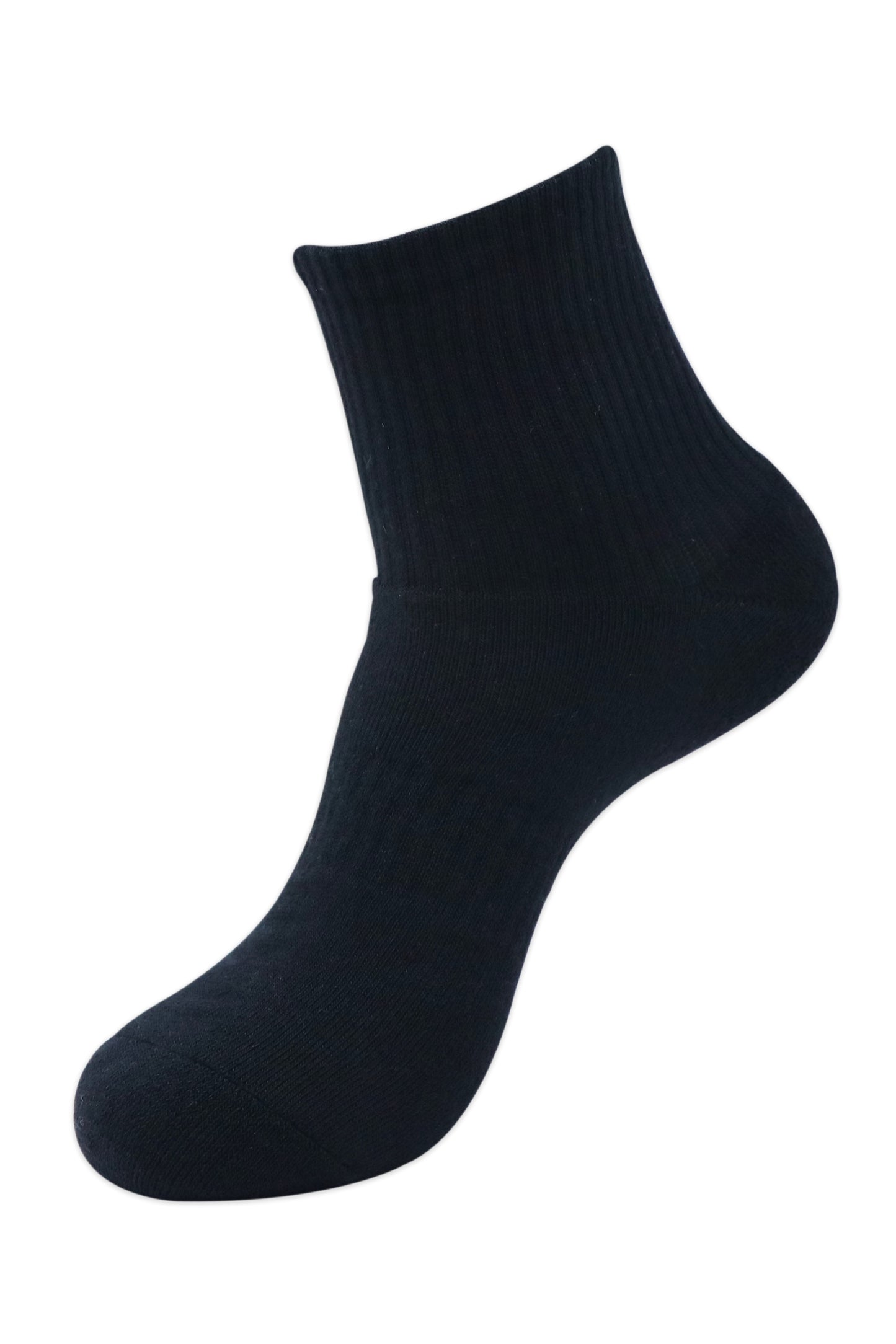 Balenzia Men's Full Cushioned Terry/Towel Ankle Sports Socks, Gym Socks- Black (Pack of 3/1U) - Balenzia