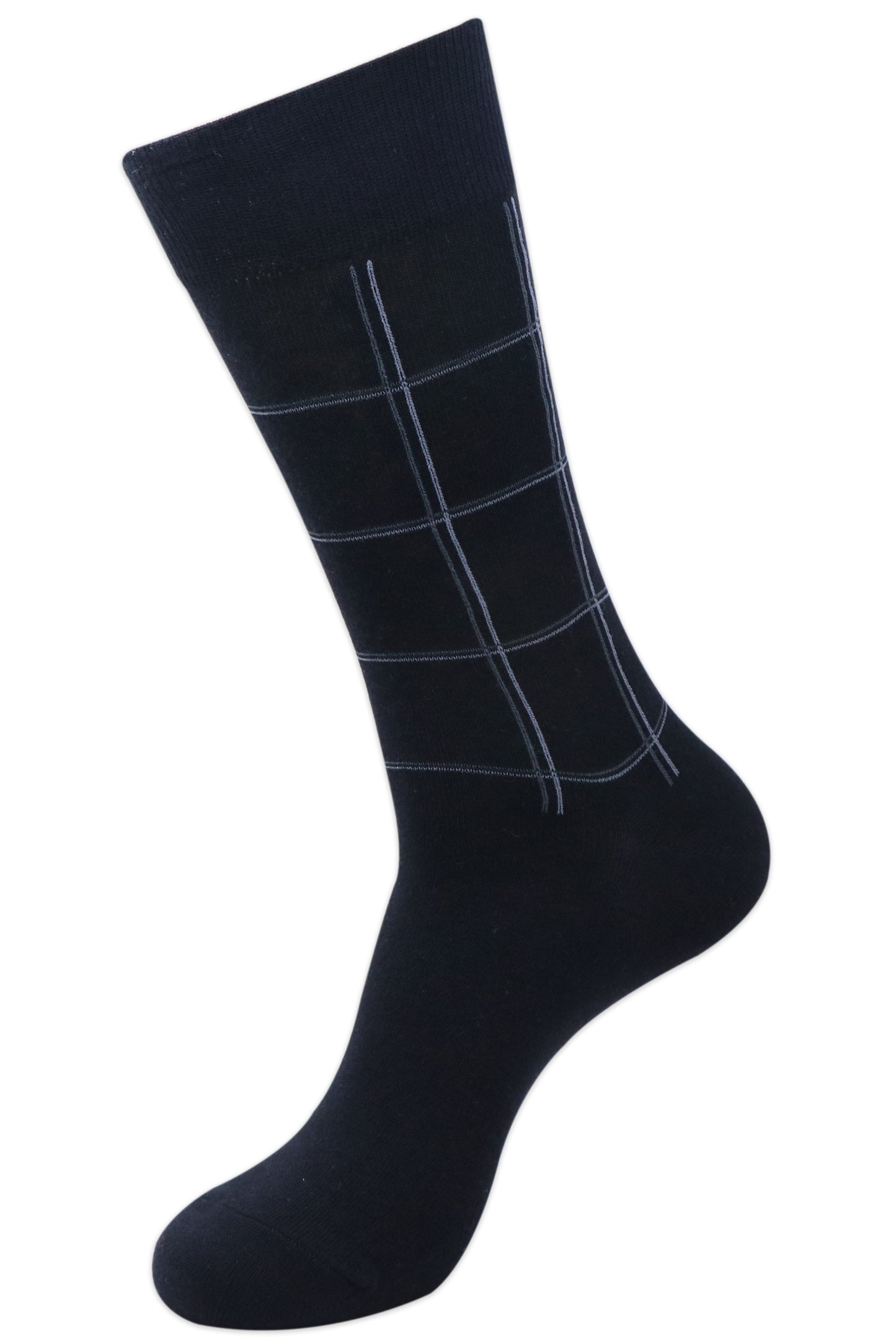 Balenzia Men's Checks Calf Length/Crew Length Cotton Socks - (Multicolored)(Pack of 5/1U) - Balenzia