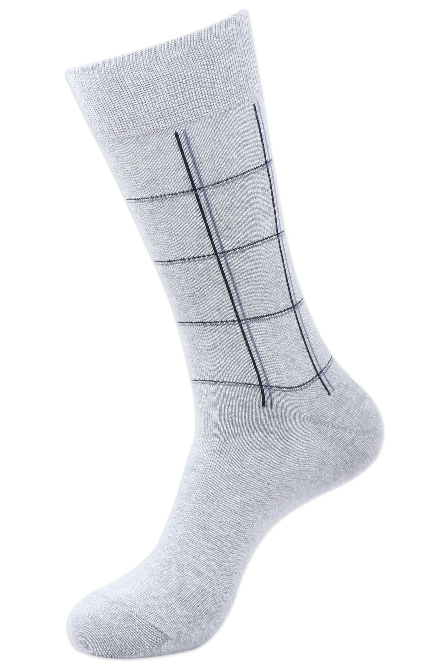 Balenzia Men's Checks Calf Length/Crew Length Cotton Socks - (Multicolored)(Pack of 5/1U) - Balenzia