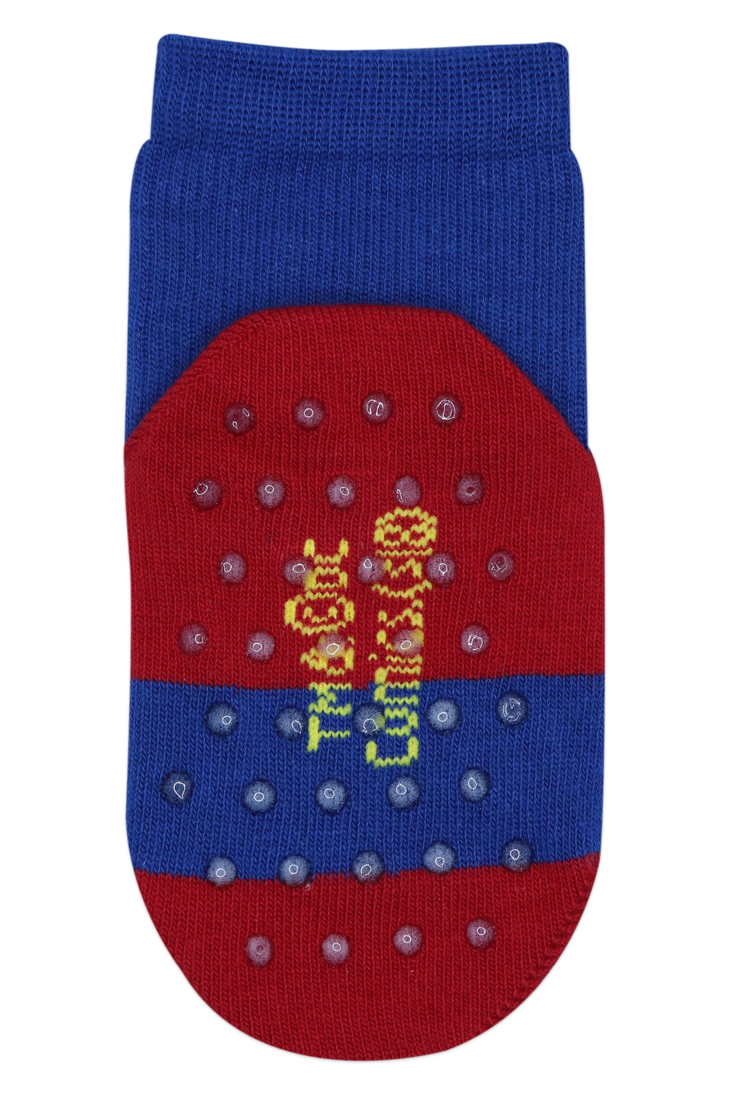 Justice League By Balenzia High Ankle Socks for Kids with Anti-Skid Silicone Technology (Pack Of 3 Pairs/1U)(1-2 Years)(2-3 Years)Superman, Batman, Green Lantern - Balenzia