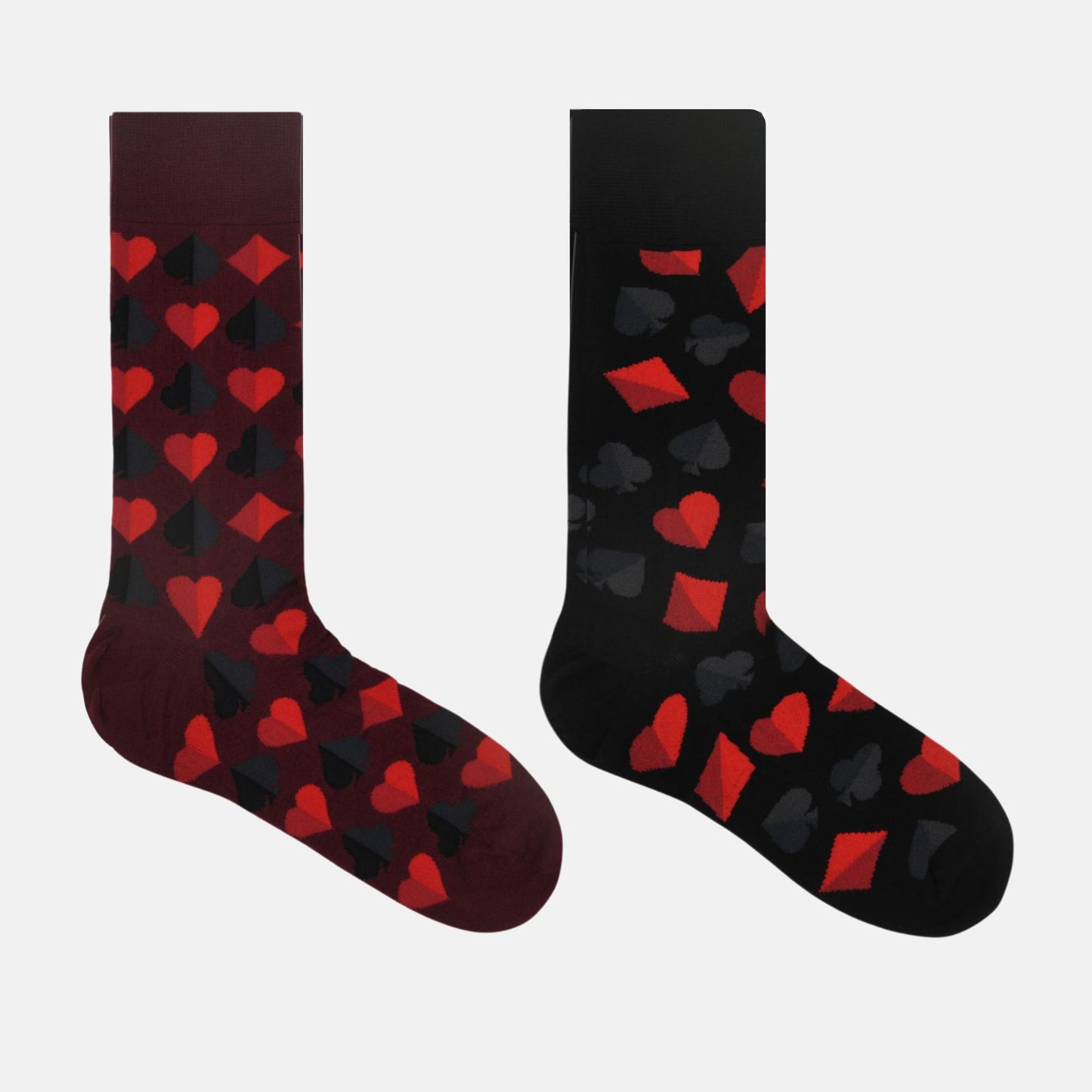 Men’s Poker Themed Crew Socks