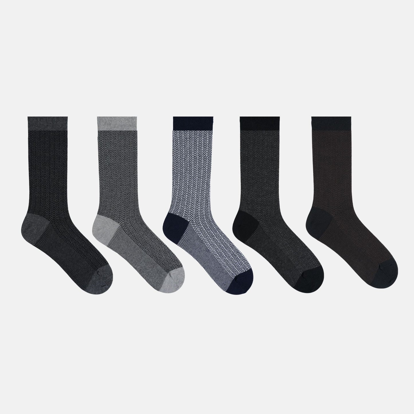 Men’s Patterned Cotton Crew Socks