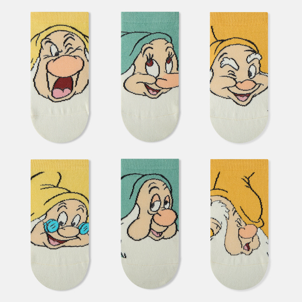 Women's Disney Snow-White Dwarfs Themed Ankle Socks