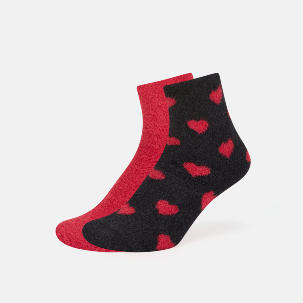 Women’s Holiday Themed Fuzzy Crew Socks