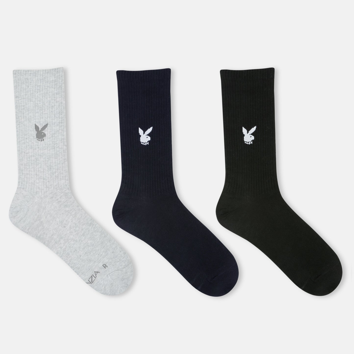 Men’s Playboy Solid Crew Socks
