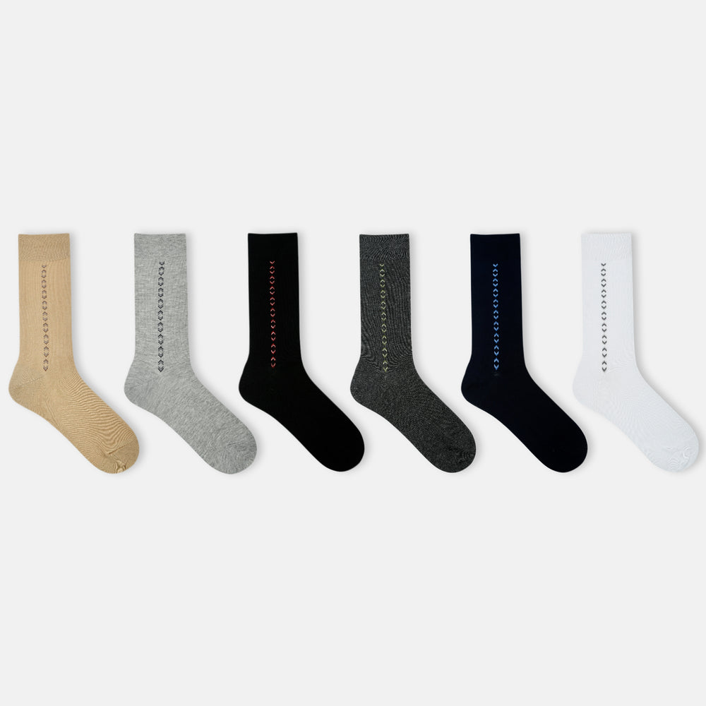 Men’s Motif Cotton Crew Socks