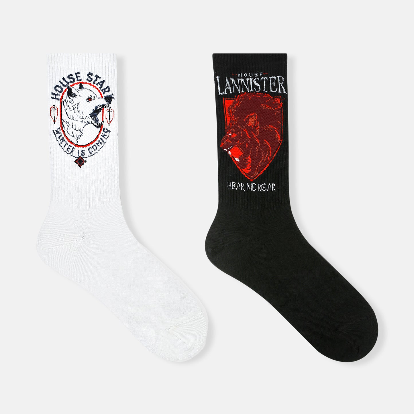 Men’s Game Of Thrones Themed Crew Rib Socks