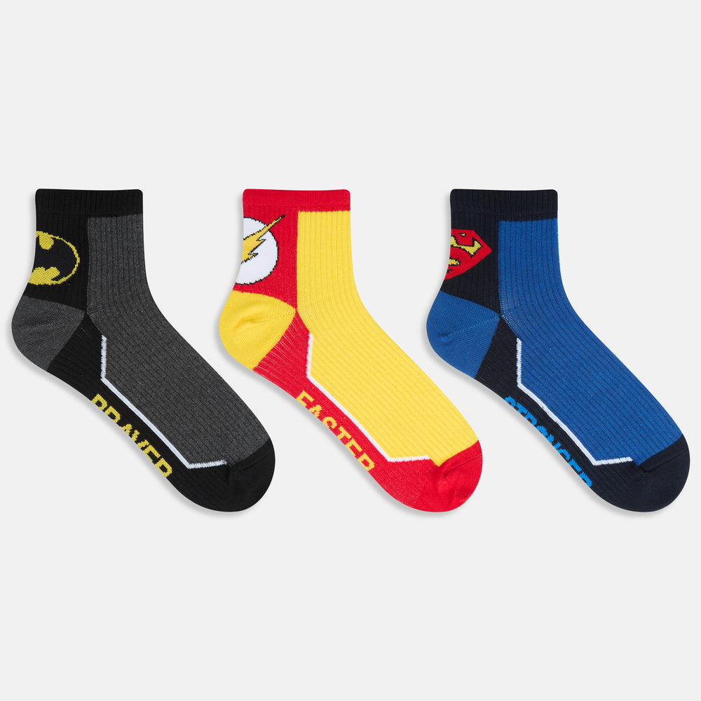 Men’s Justice League High Ankle Rib Socks